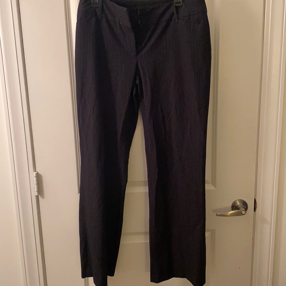 Rafaella black and grey stripe dress pants